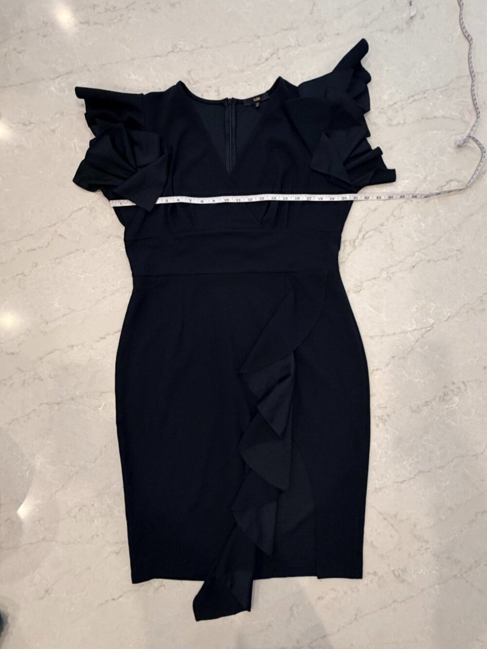 Knitee Black Cocktail Dress - Picture 3 of 14